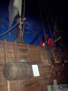 Photo of the side of a French ship goes here.