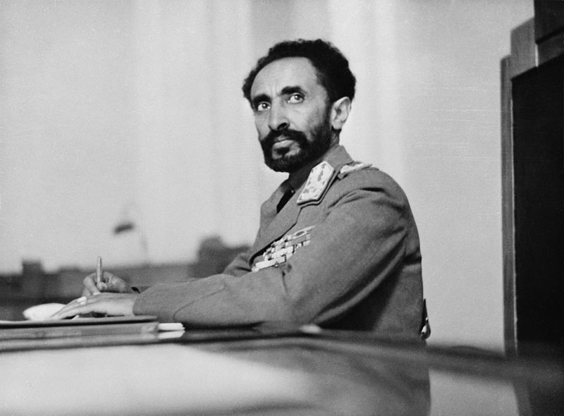 Photo of Haile Selassie goes here.