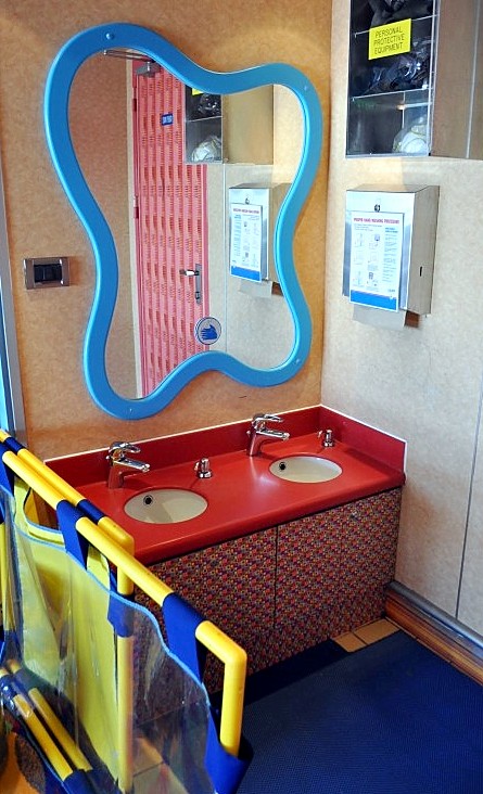 Photo of hand washing station within Carnival Splendor's Camp Carnival goes here.*