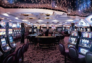 Photo of casino onboard Crystal Symphony goes here.