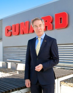Photo of David Dingle, CEO, Cunard Line, goes here; photo by Cunard Line, all rights reserved.