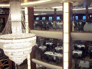 Photo of main dining room on Oasis of the Seas goes here.