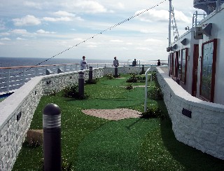 Photo of miniature golf course goes here.