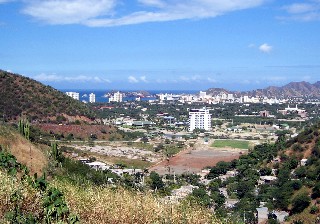 Photo of Santa Marta from the mountains goes here.