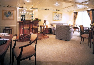 Photo of Silver Shadow's Grand Suite goes here.