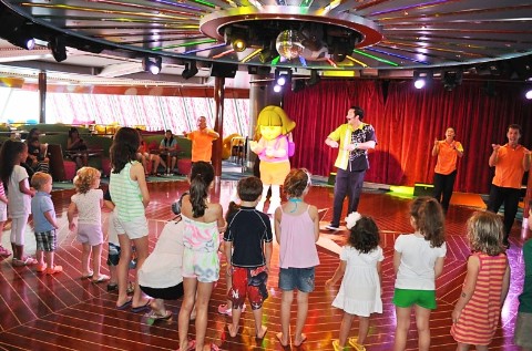 Photo of kids' activity program with Nickolodeon goes here.