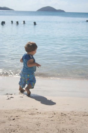 Photo of Casey on the beach goes here.