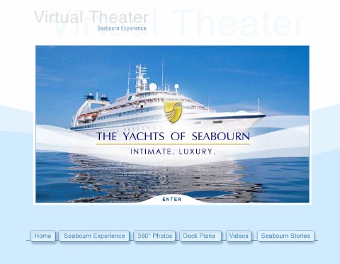 Photo of Seabourn Virtual Theater Page goes here.